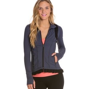 NWOT Vimmia lace ruffle yoga jacket